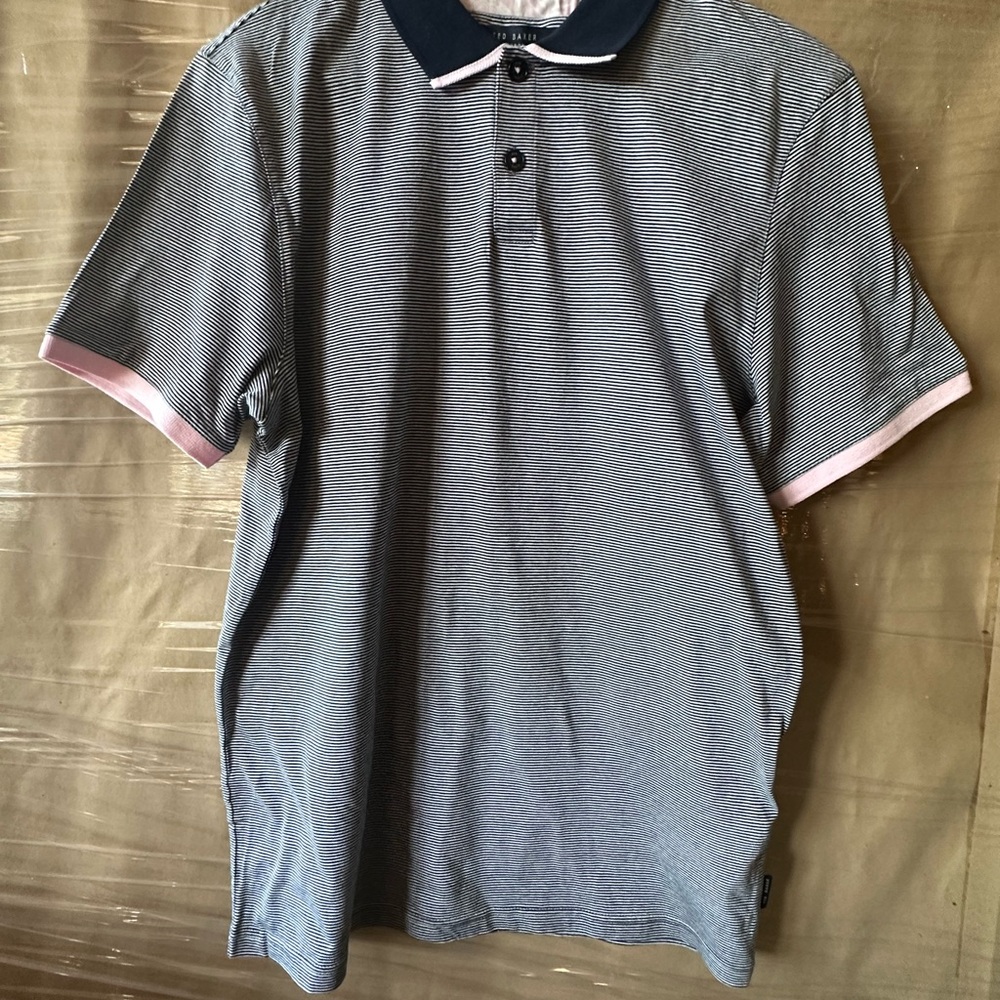 Ted Baker Gray Polo Shirt with Classic Design